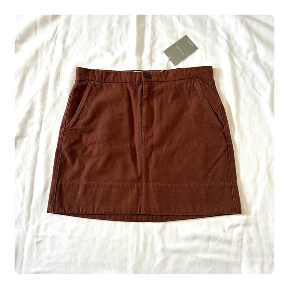 β
NWT Everlane Canvas Stamp Skirt - Brick Brown β
- Picture 4 of 17